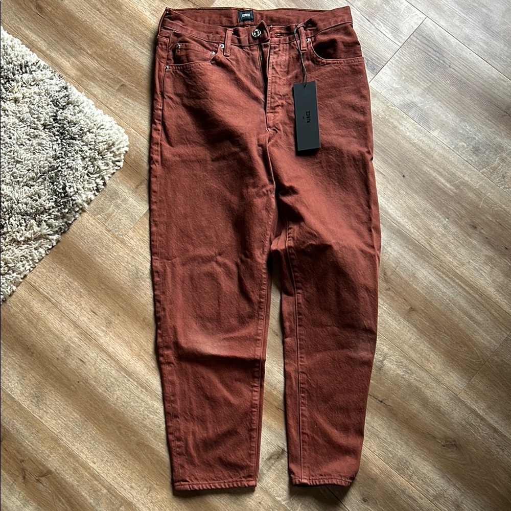 Edwin Women’s brick red relaxed jean